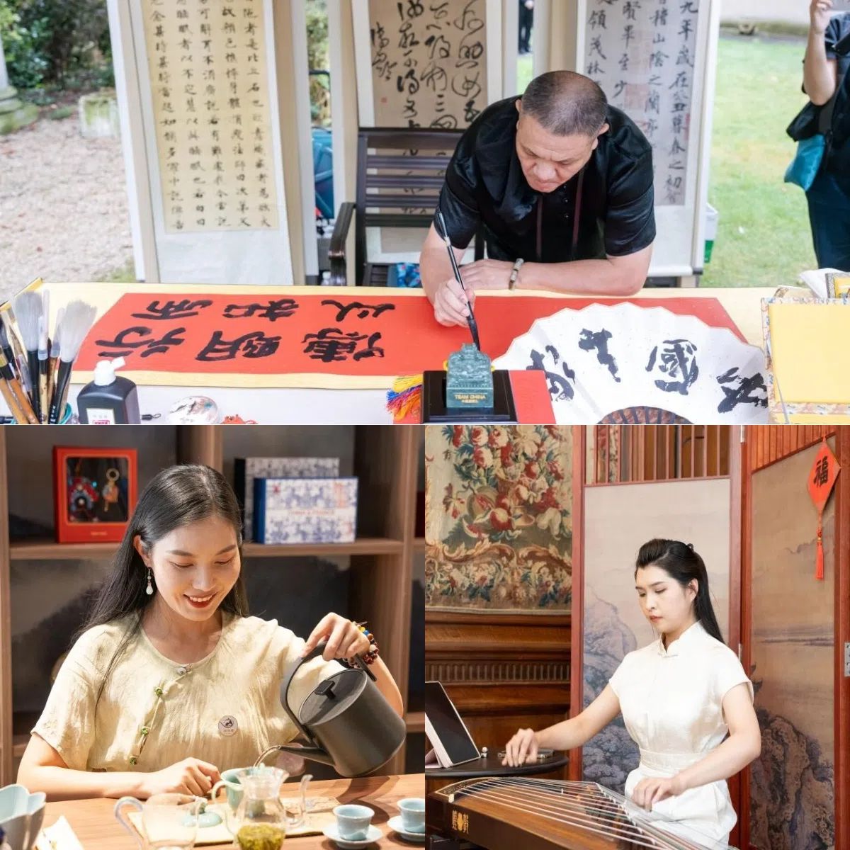 中國非遺與傳統(tǒng)文化展區(qū)引人入勝。 “中國之家”供圖