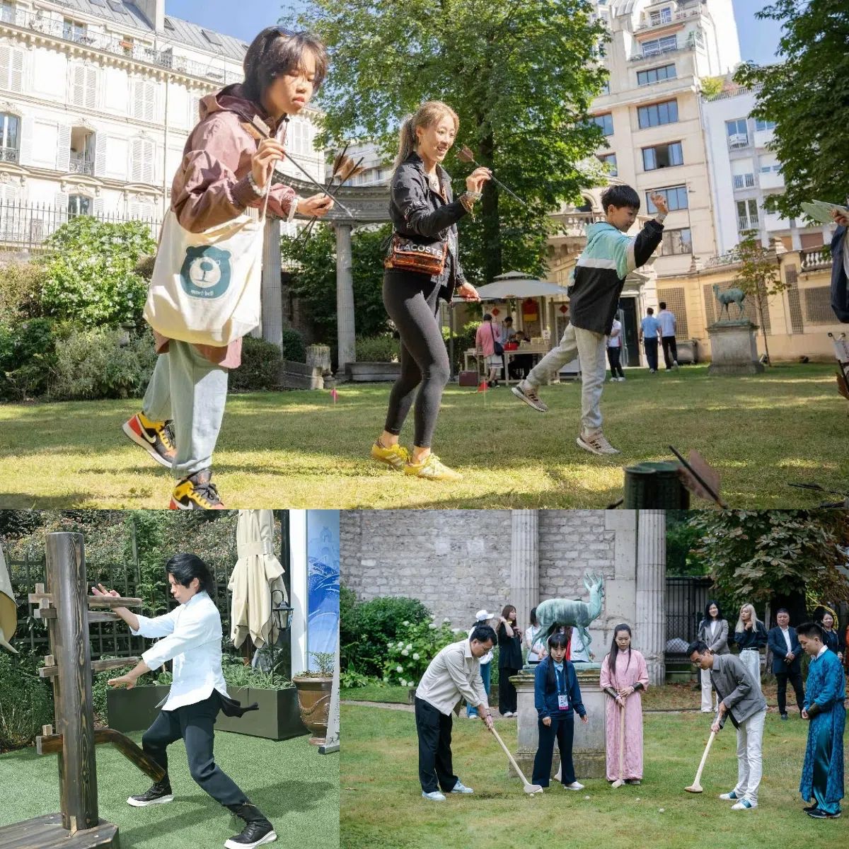 中國傳統(tǒng)體育項(xiàng)目互動體驗(yàn)區(qū)樂趣橫生。“中國之家”供圖